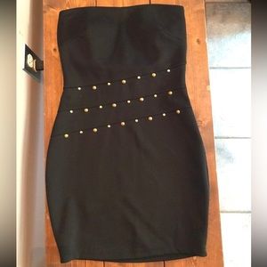 Strapless mini dress